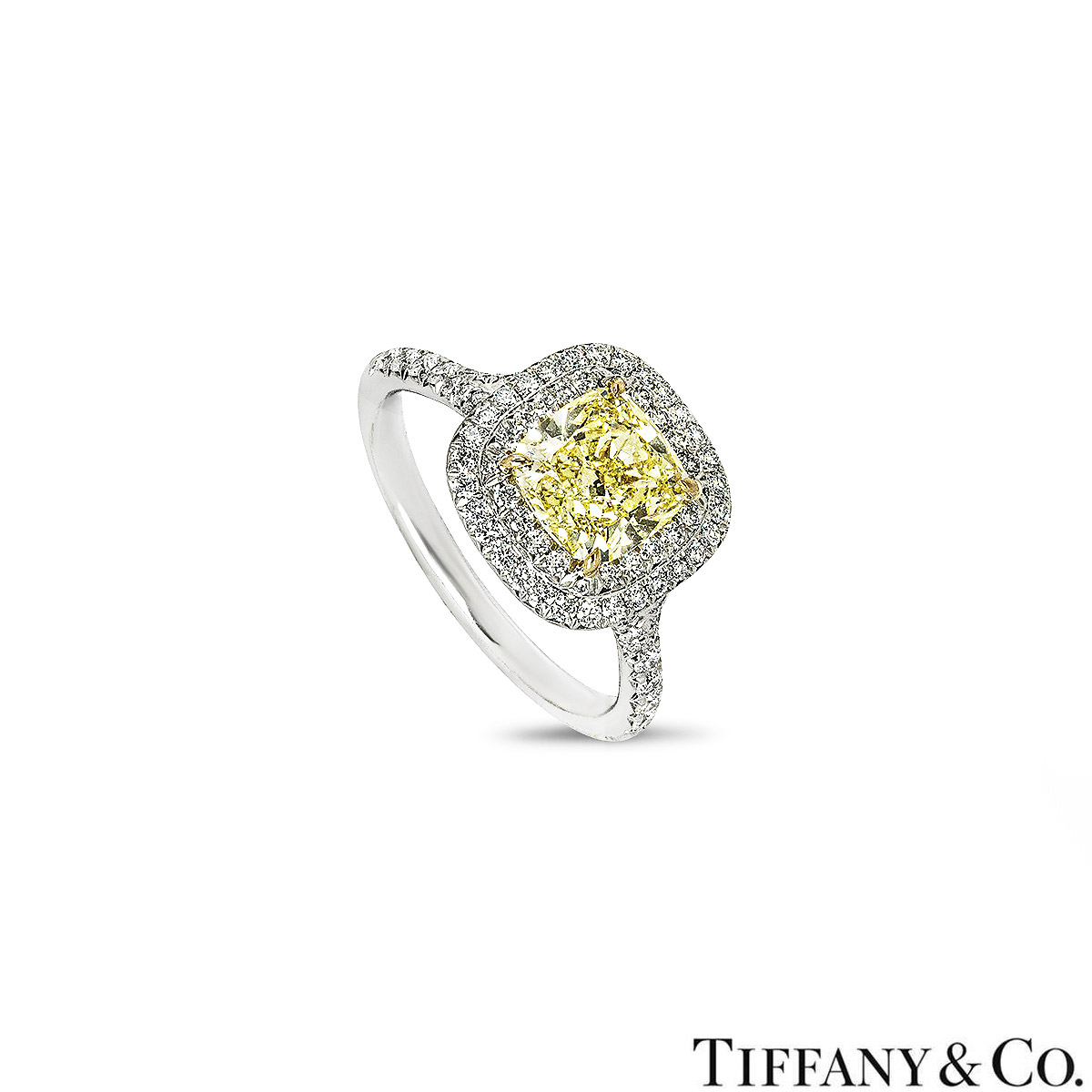 Tiffany & Co. Soleste Fancy Intense Yellow Diamond Ring 1.63ct Tiffany & Co. Soleste Fancy Intense Yellow Diamond Ring 1.63ct